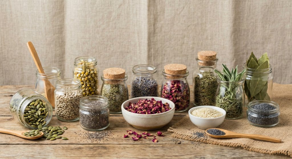 Variety of natural ingredients